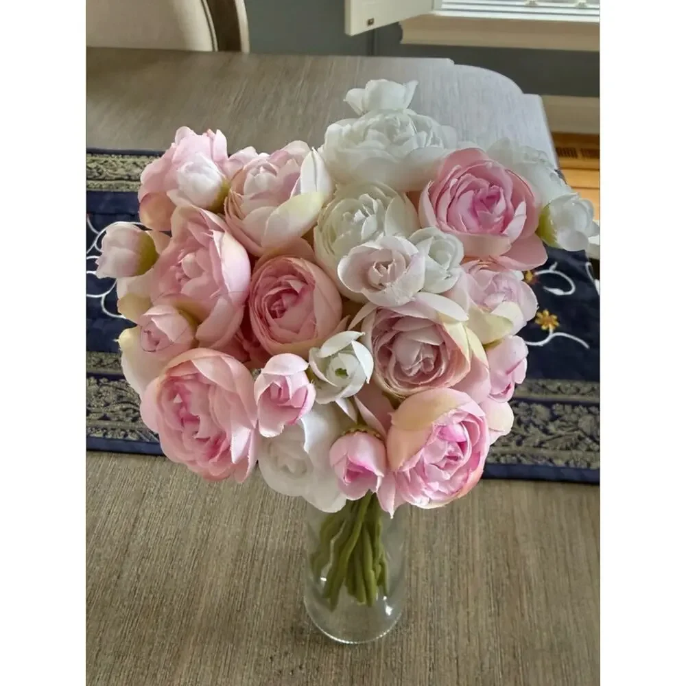 Allstate Faux Ranunculus Floral Arrangement Nwt